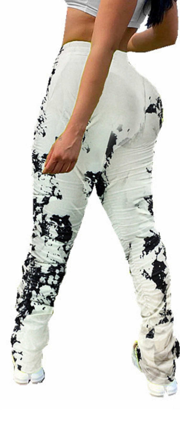 Pleated/Runched printed Pants