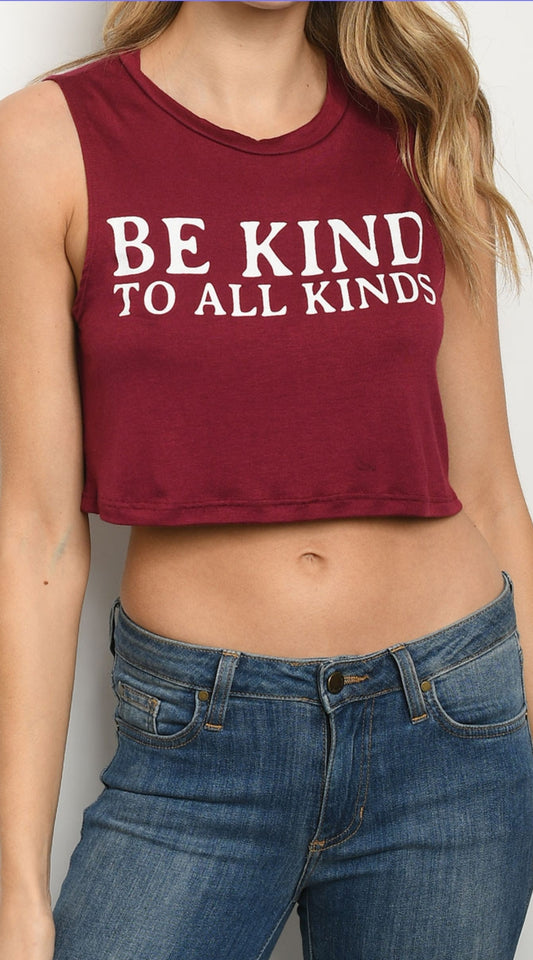 Be kind Print top