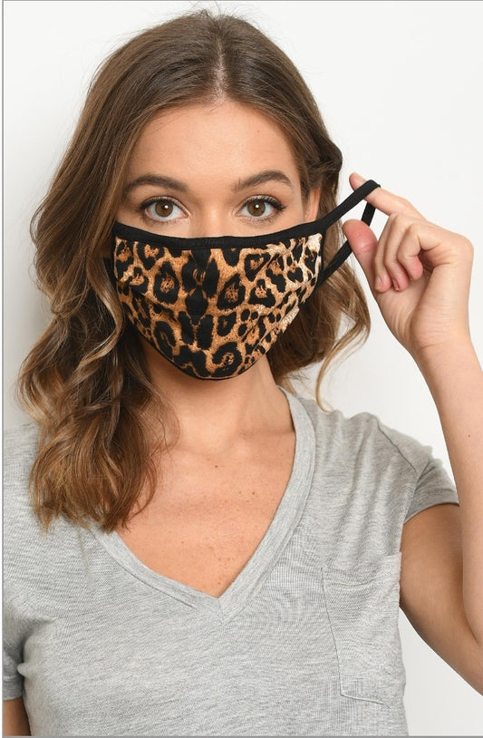 Brown Leopard Mask